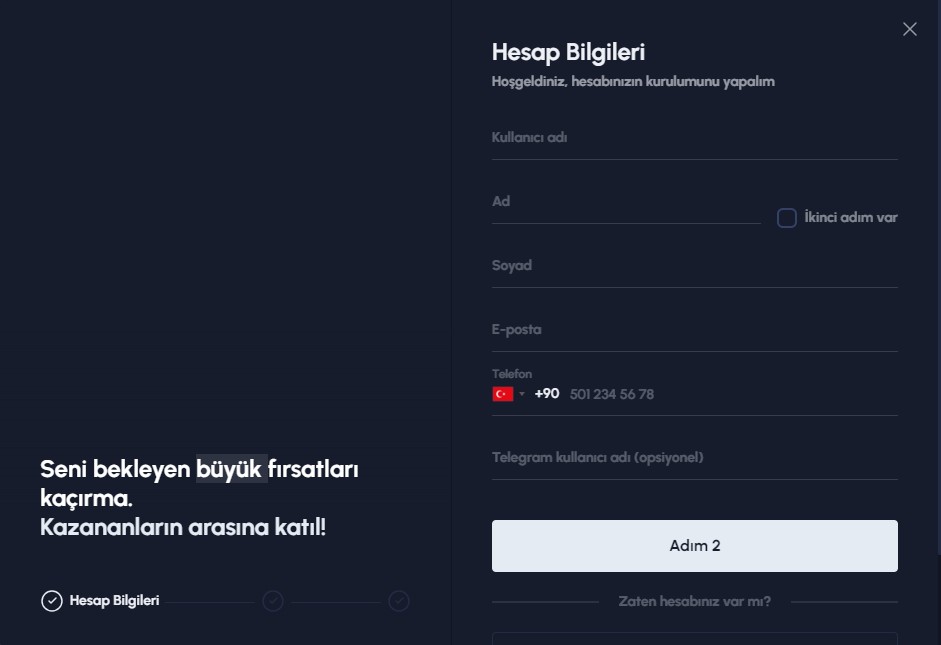 Golegol üyelik işlemleri